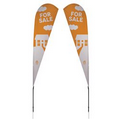 11.5' Streamline Tear Drop Sail Sign Kit Double-Sided w/Spike Base